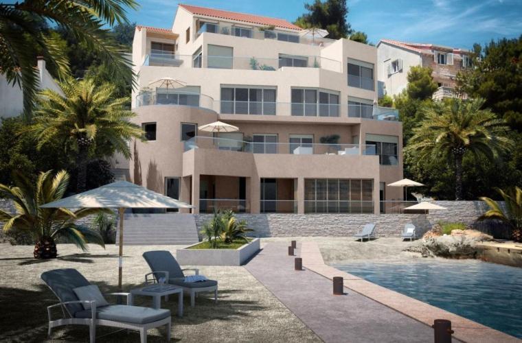 High View-A Seaside Villa With Huge Jacuzzi Račišće Exterior foto
